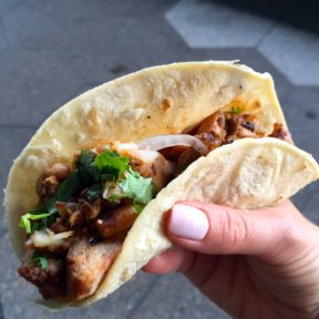Gluten-free taco from El Luchador